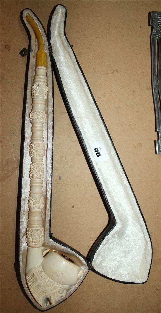 Long Meerschaum pipe